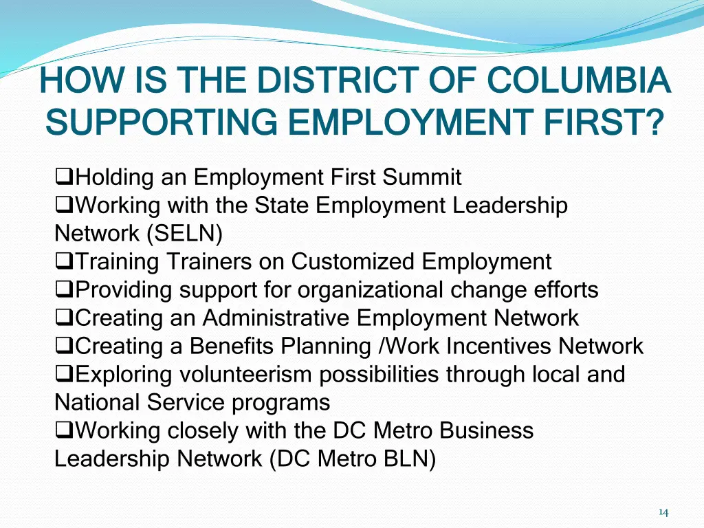 how is the district of columbia