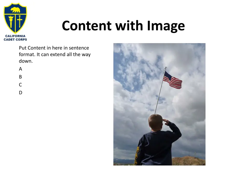 content with image