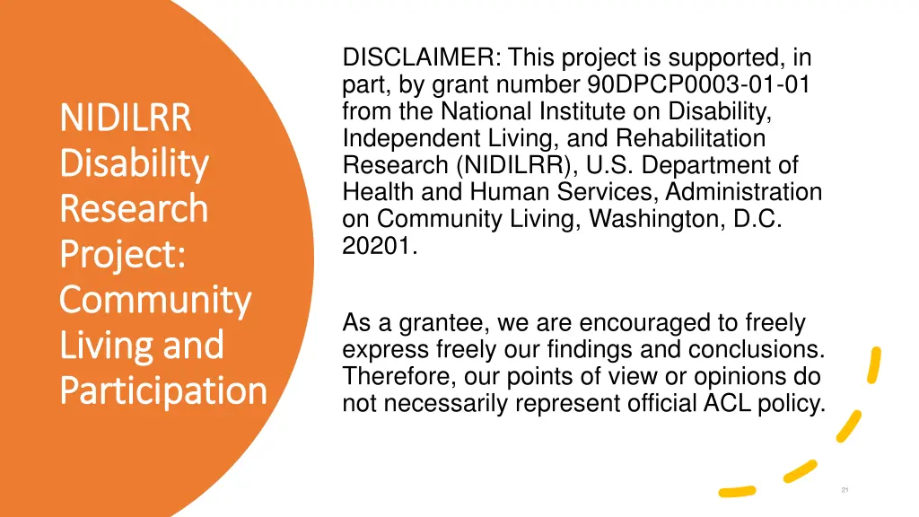 disclaimer this project is supported in part