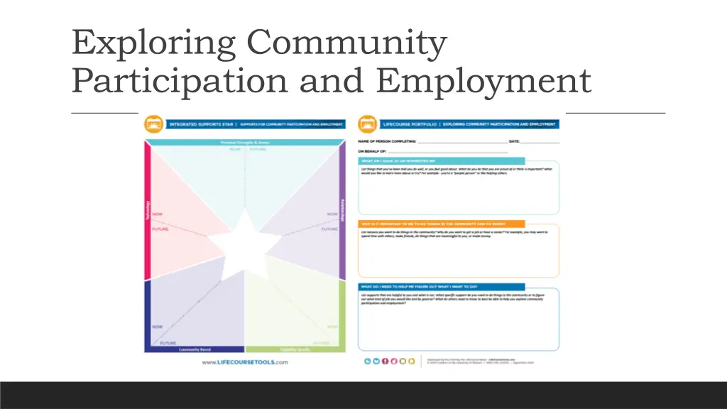 exploring community participation and employment