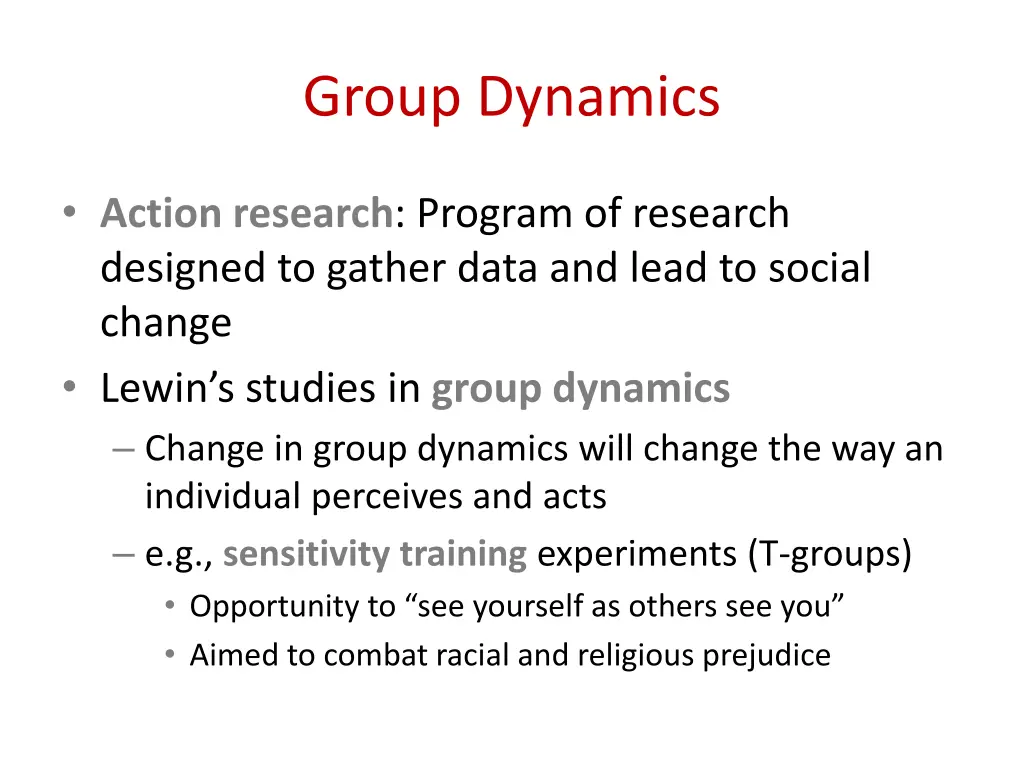 group dynamics
