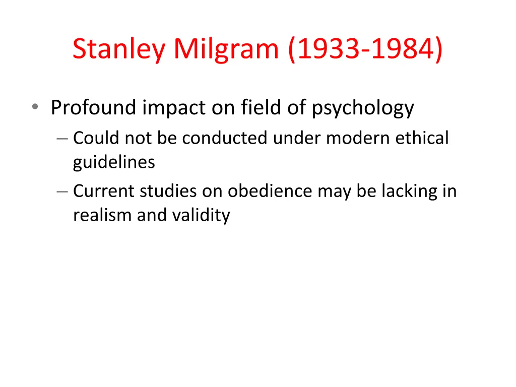 stanley milgram 1933 1984 1
