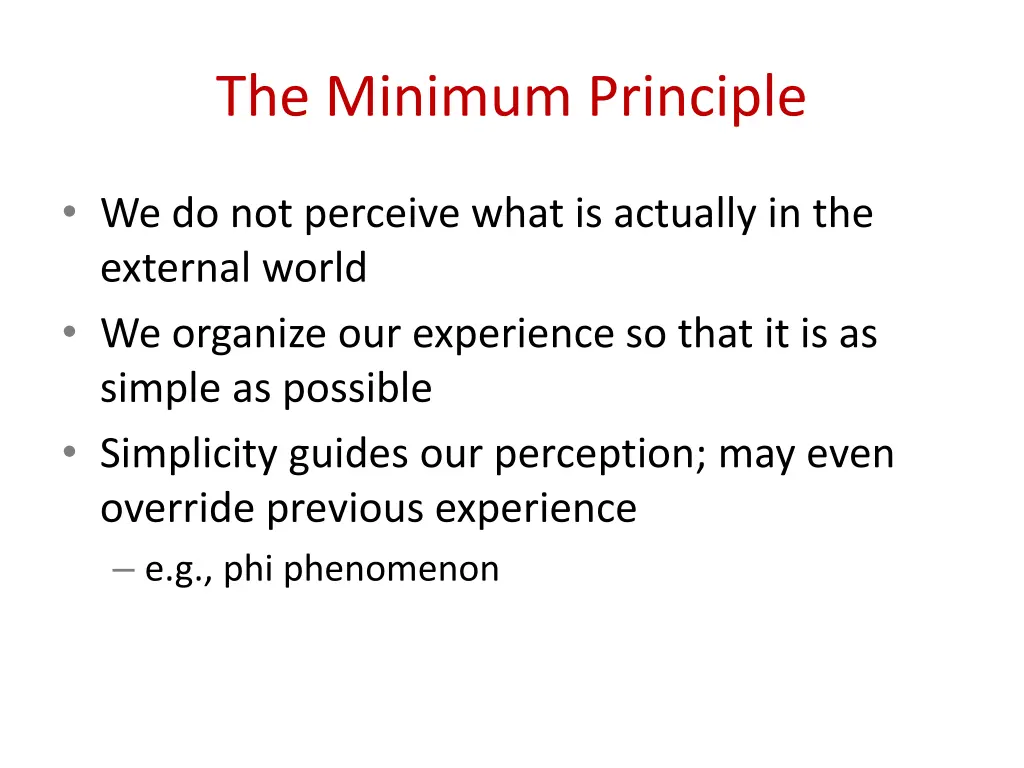 the minimum principle