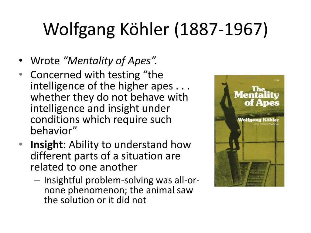 wolfgang k hler 1887 1967 1