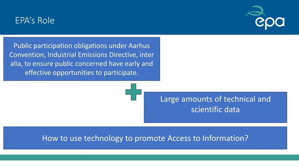 epa s role