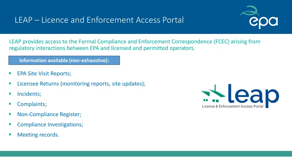 leap licence and enforcement access portal 1