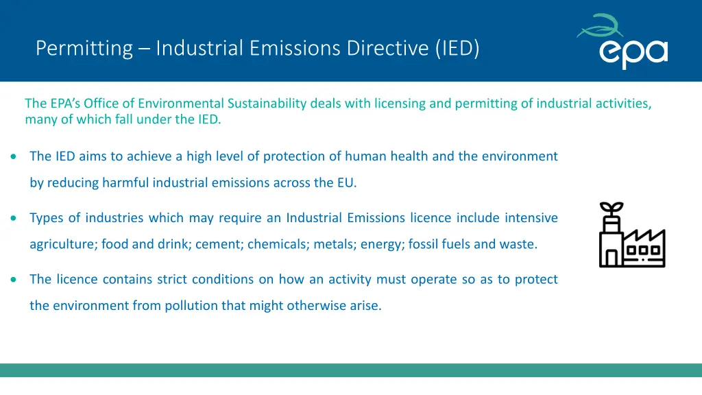 permitting industrial emissions directive ied