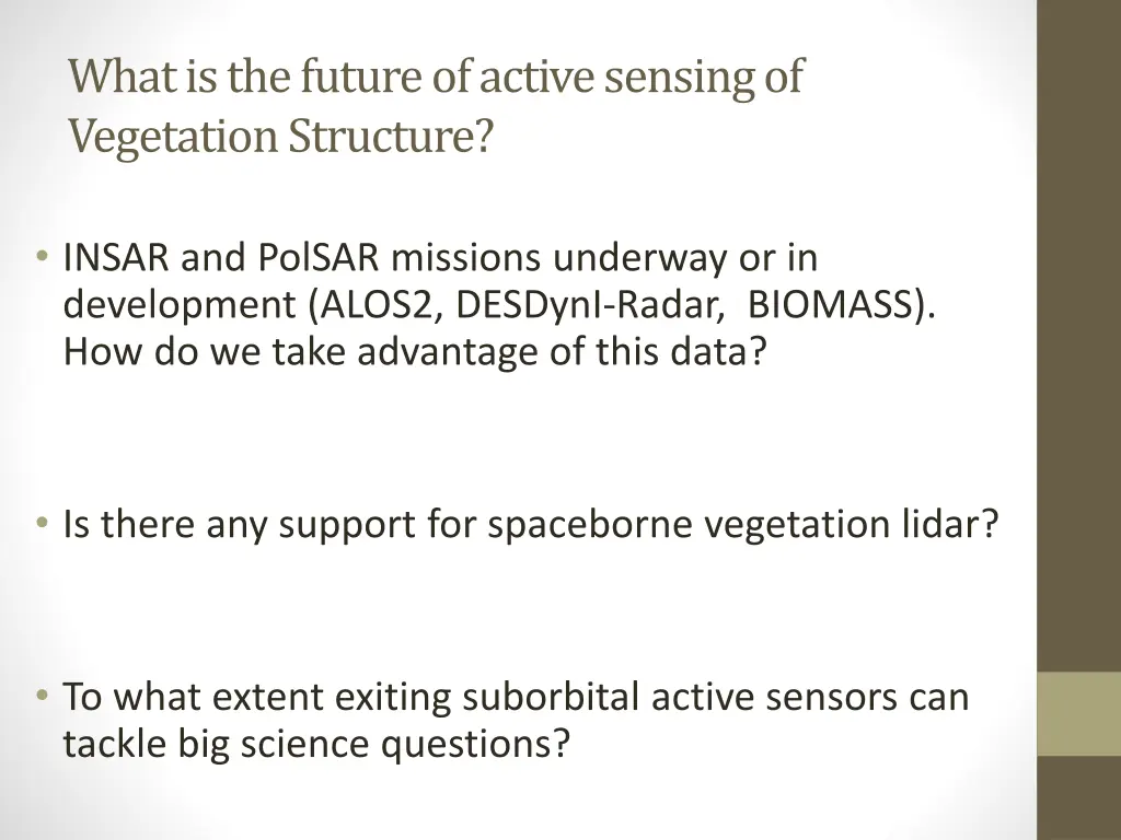 what is the future of active sensing