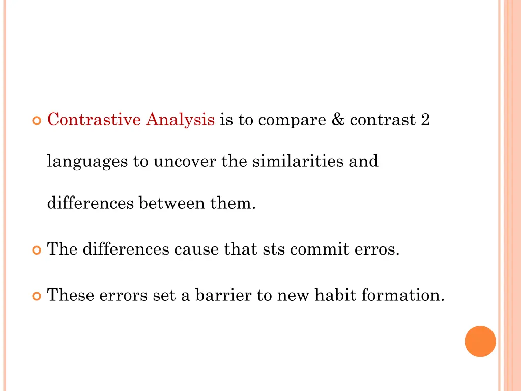 contrastive analysis is to compare contrast 2