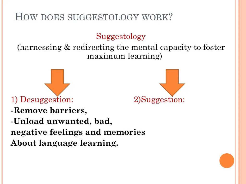 h ow does suggestology work