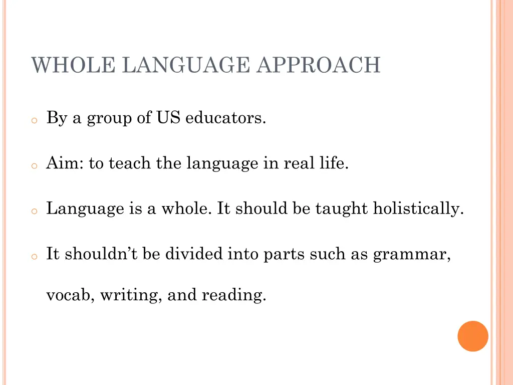 whole language approach