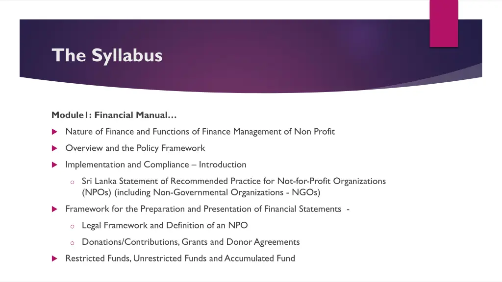 the syllabus 1