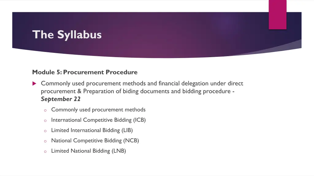 the syllabus 16