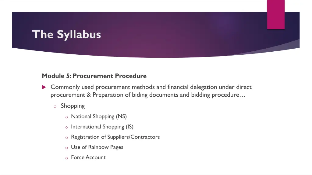 the syllabus 17