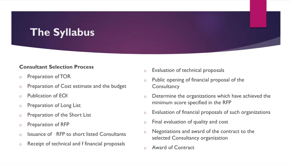 the syllabus 24