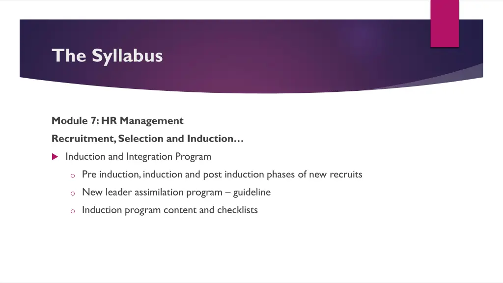 the syllabus 30