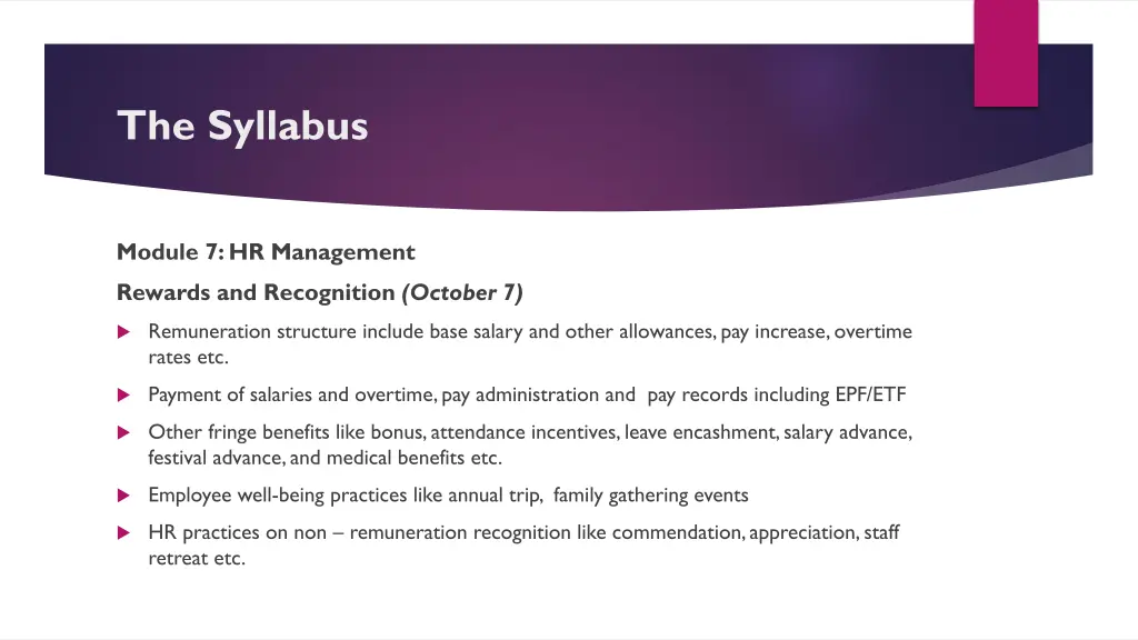 the syllabus 33