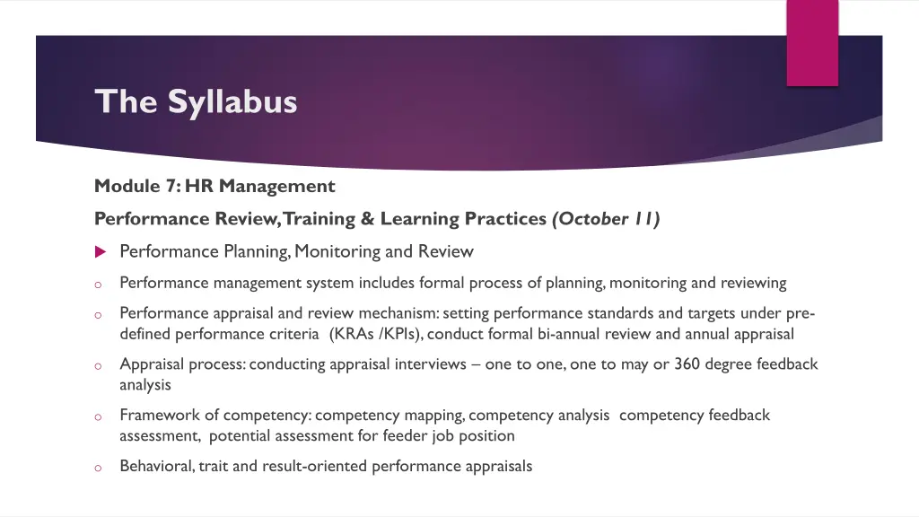 the syllabus 34