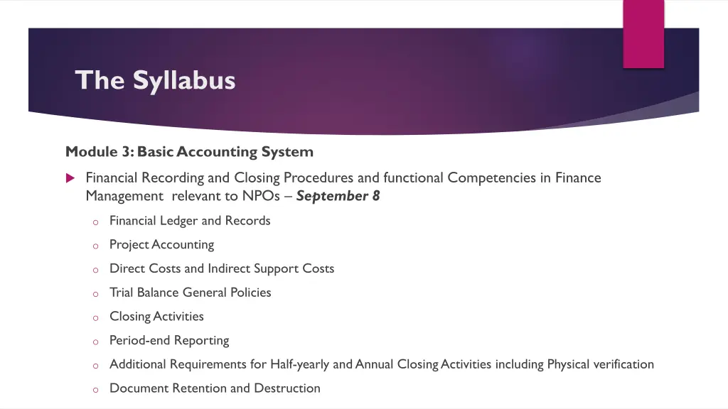 the syllabus 7