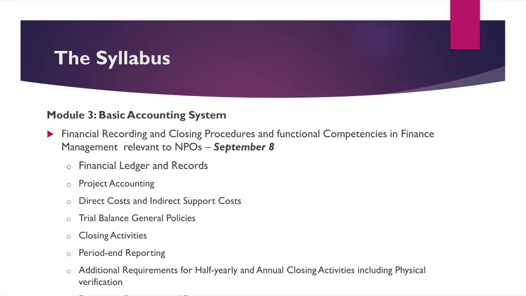 the syllabus 8