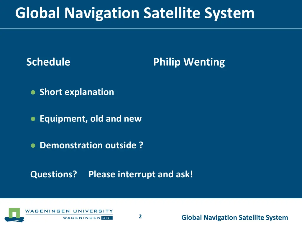 global navigation satellite system 1