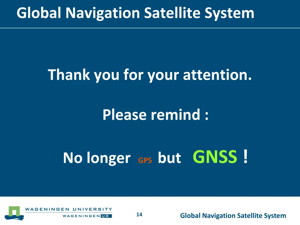 global navigation satellite system 13