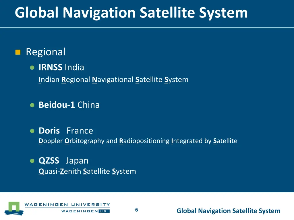 global navigation satellite system 5