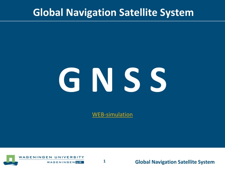 global navigation satellite system