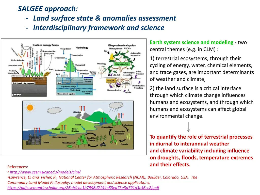 salgee approach land surface state anomalies
