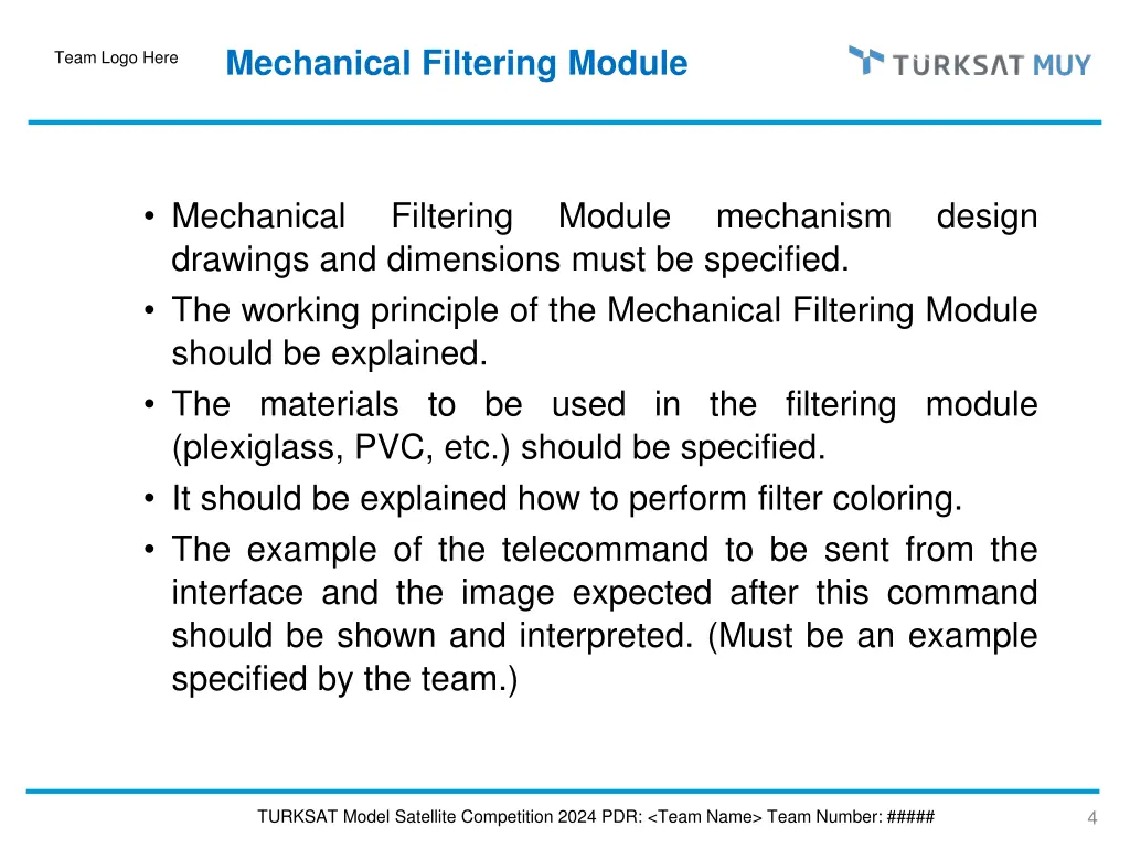 mechanical filtering module