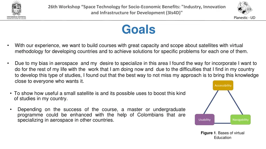 26th workshop space technology for socio economic 4