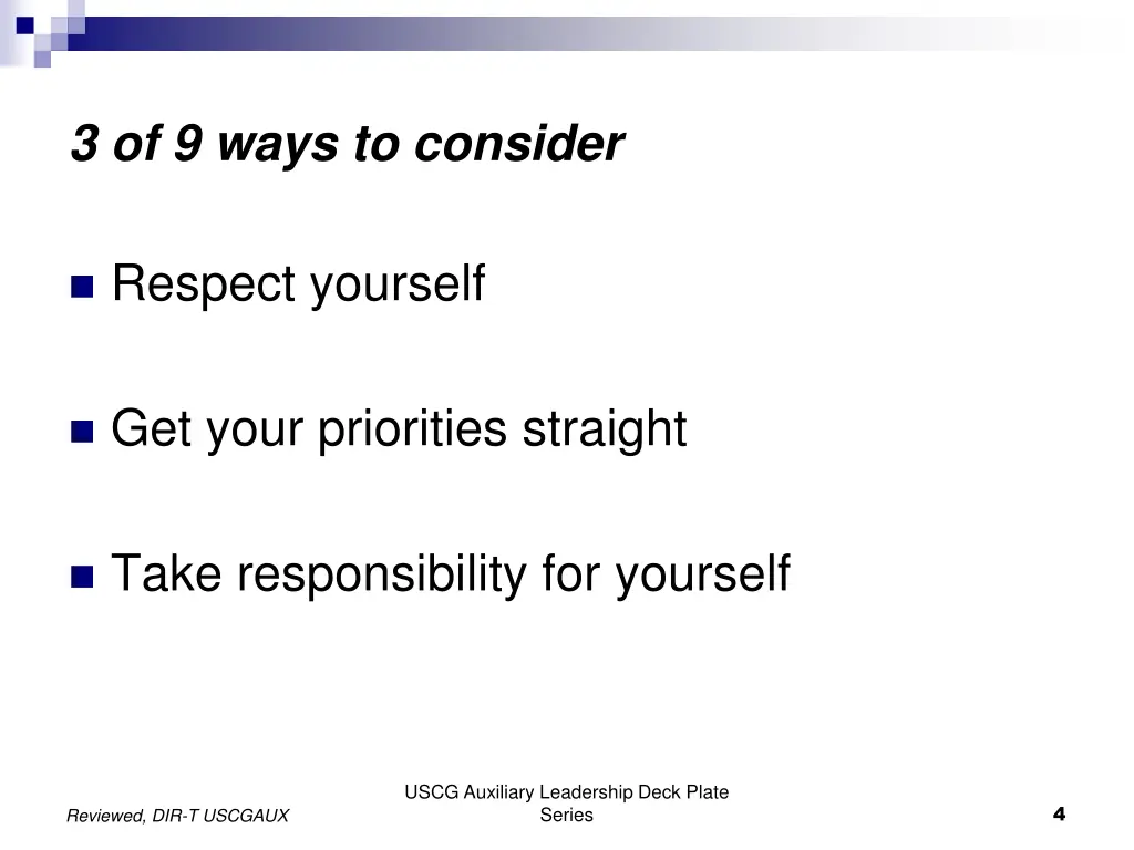 3 of 9 ways to consider