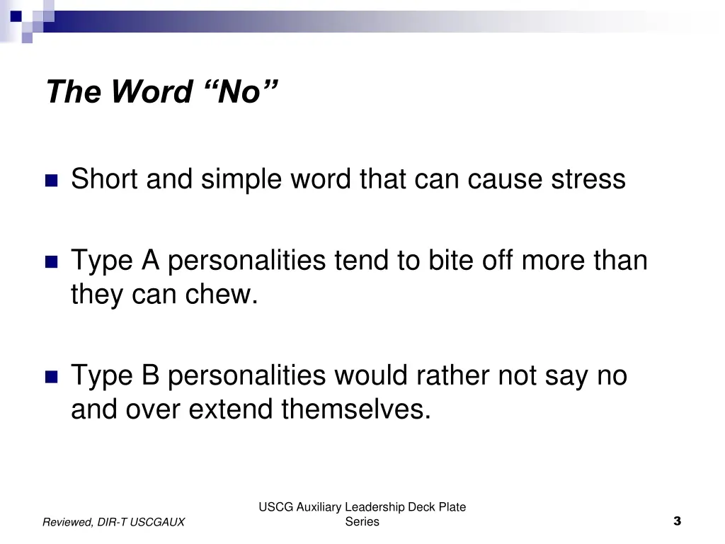 the word no