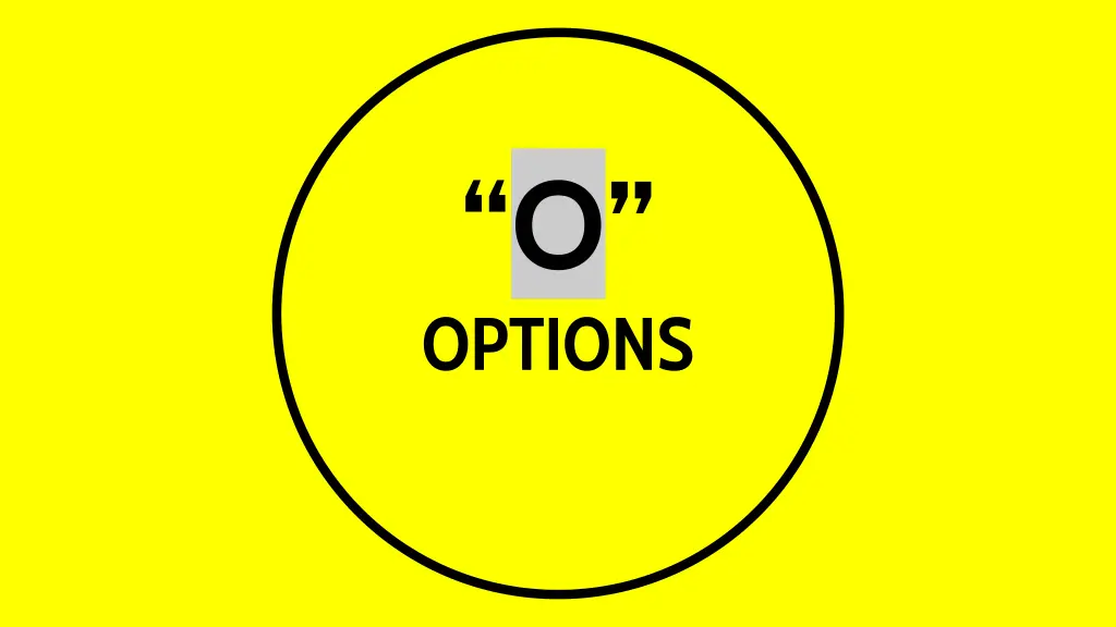 o options