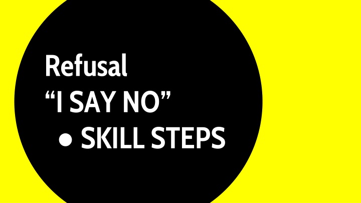 refusal i say no skill steps