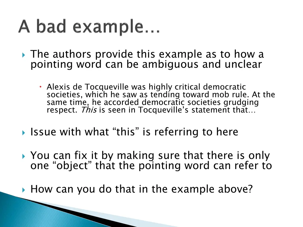 the authors provide this example