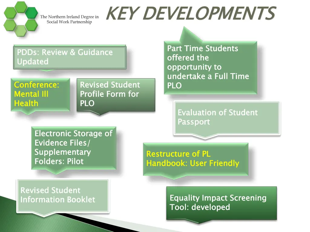 key developments