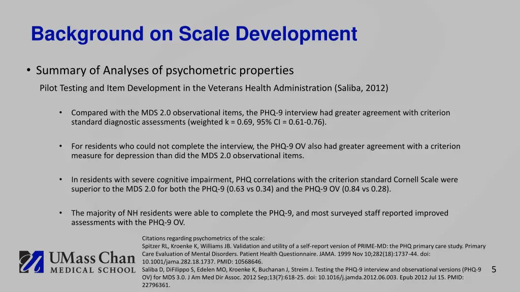 background on scale development 2