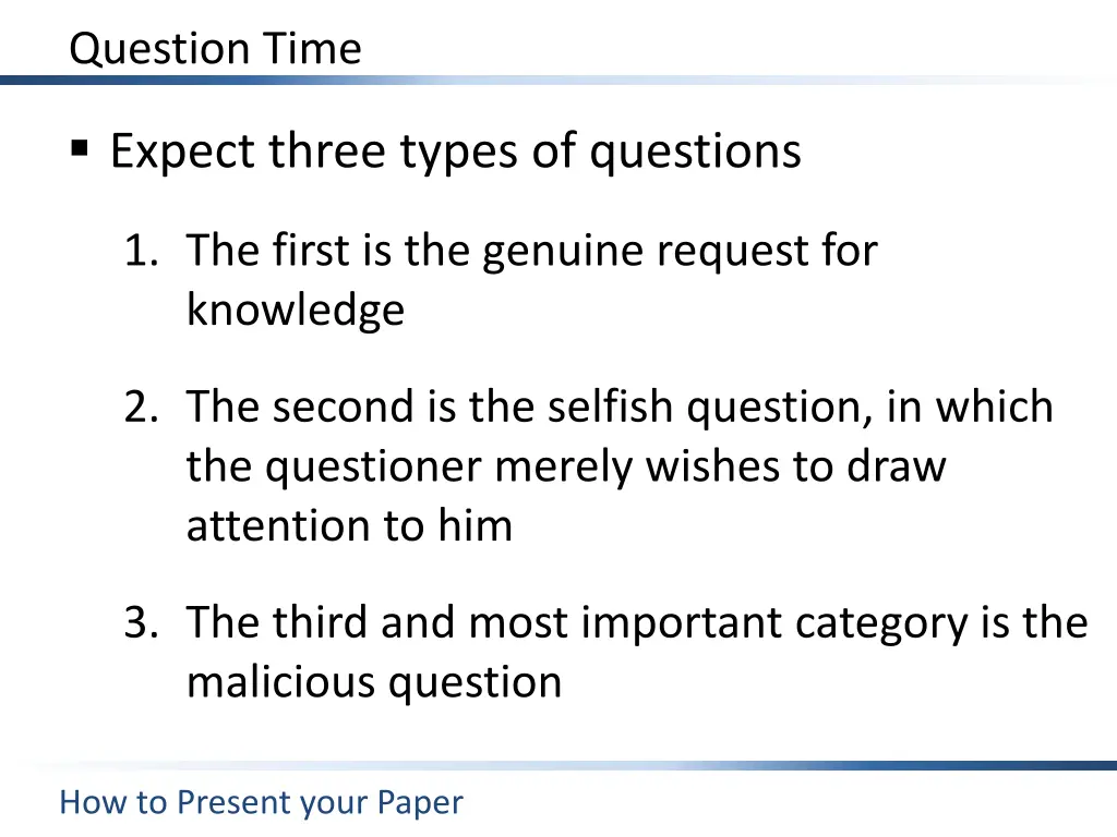question time