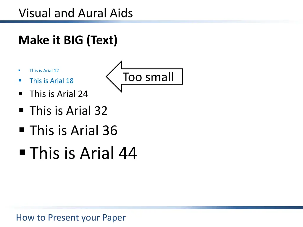 visual and aural aids 1