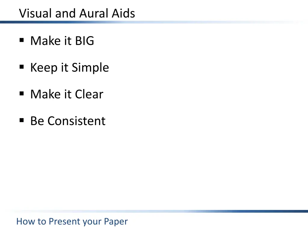 visual and aural aids