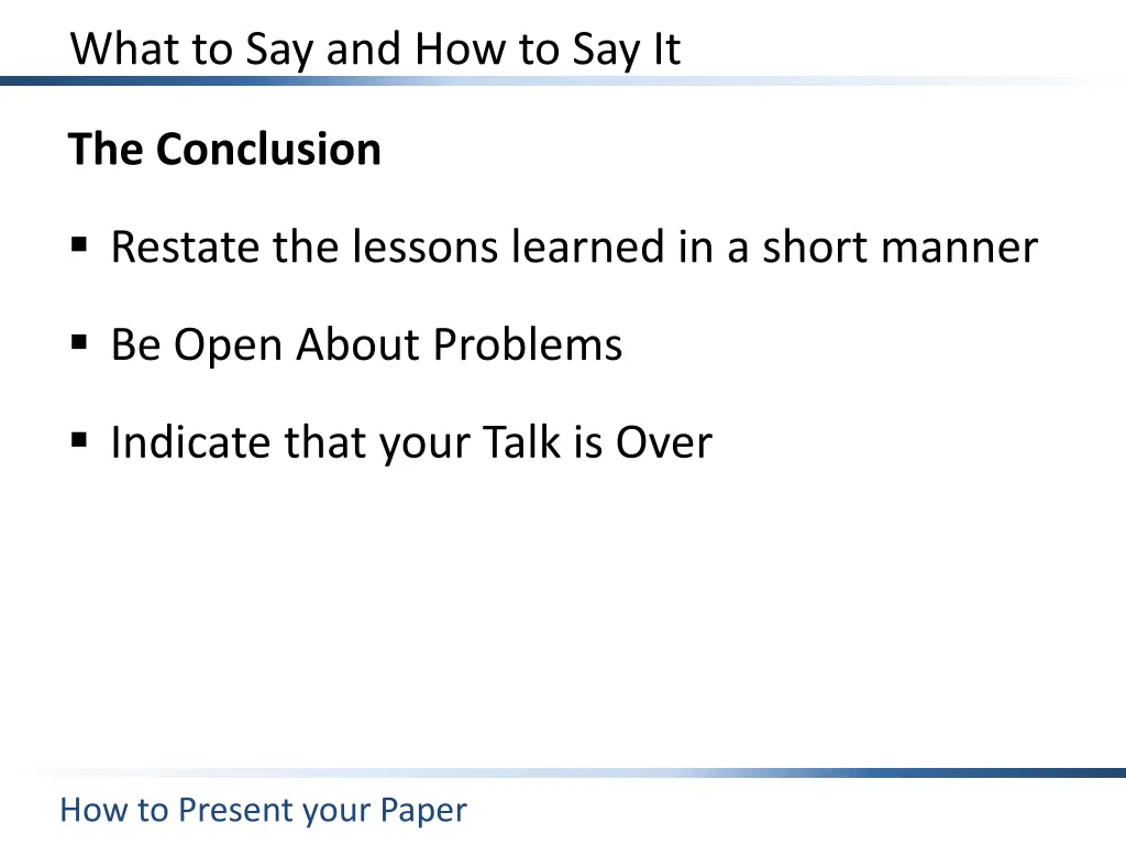 what to say and how to say it 6