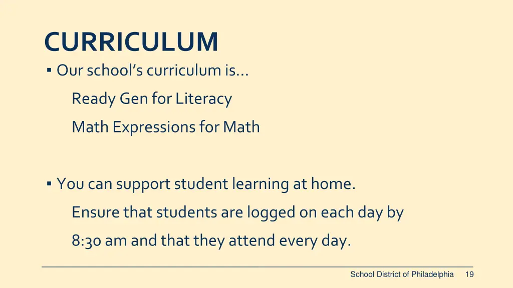 curriculum our school s curriculum is