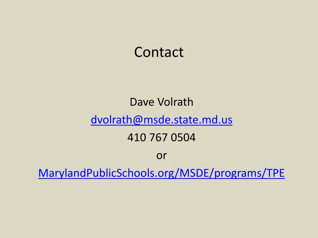 contact