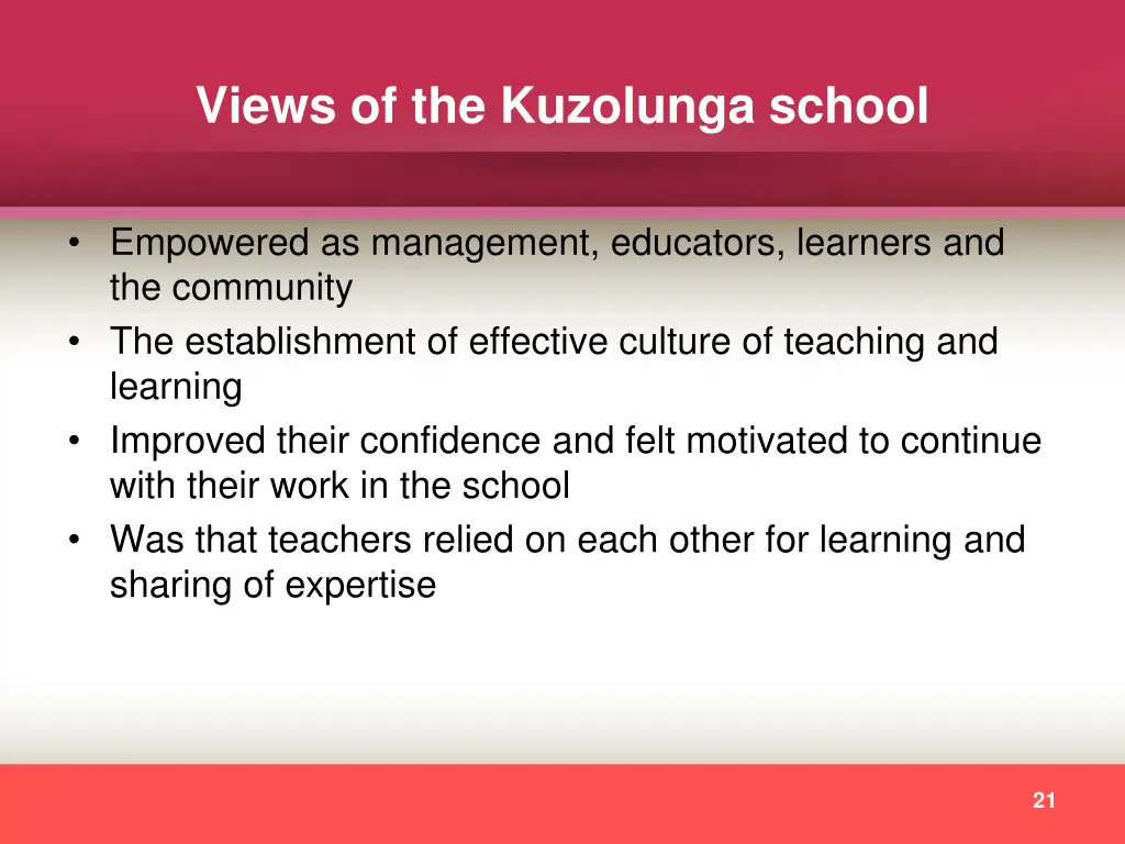 views of the kuzolunga school
