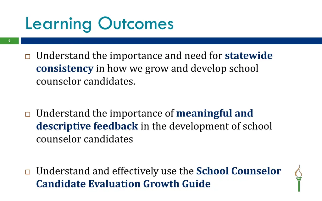 learning outcomes