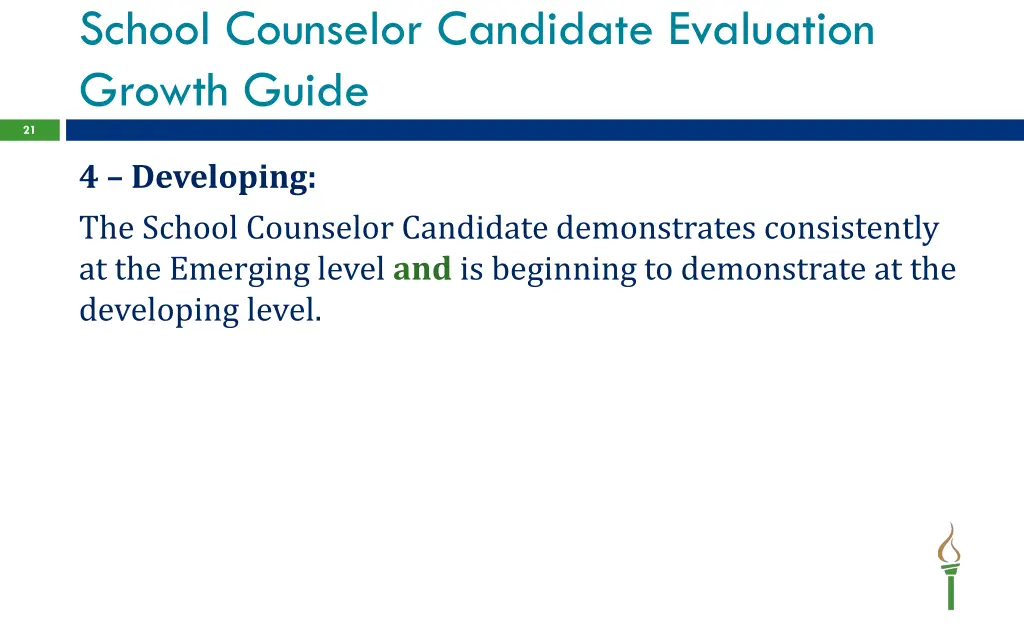 school counselor candidate evaluation growth guide 6
