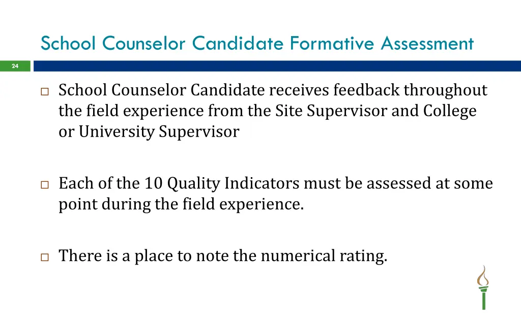 school counselor candidate formative assessment 1