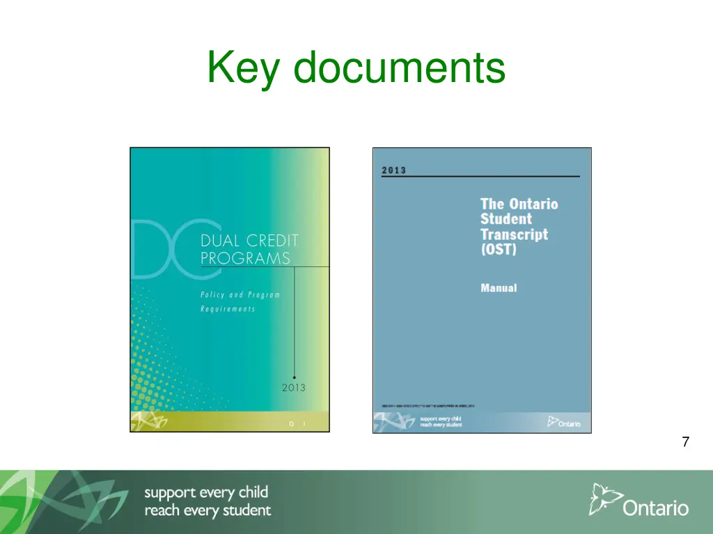 key documents