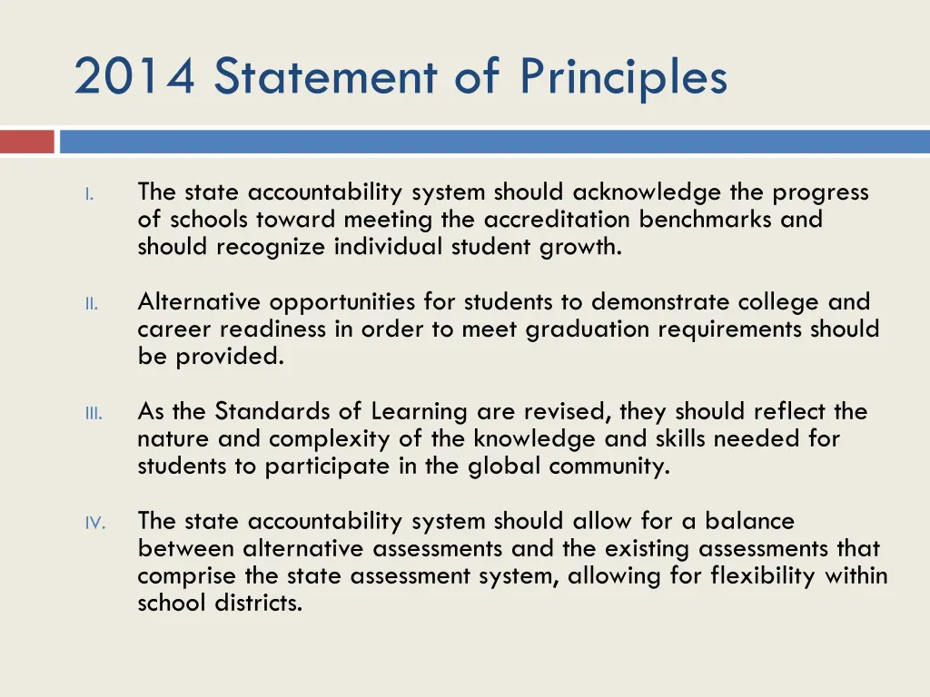 2014 statement of principles